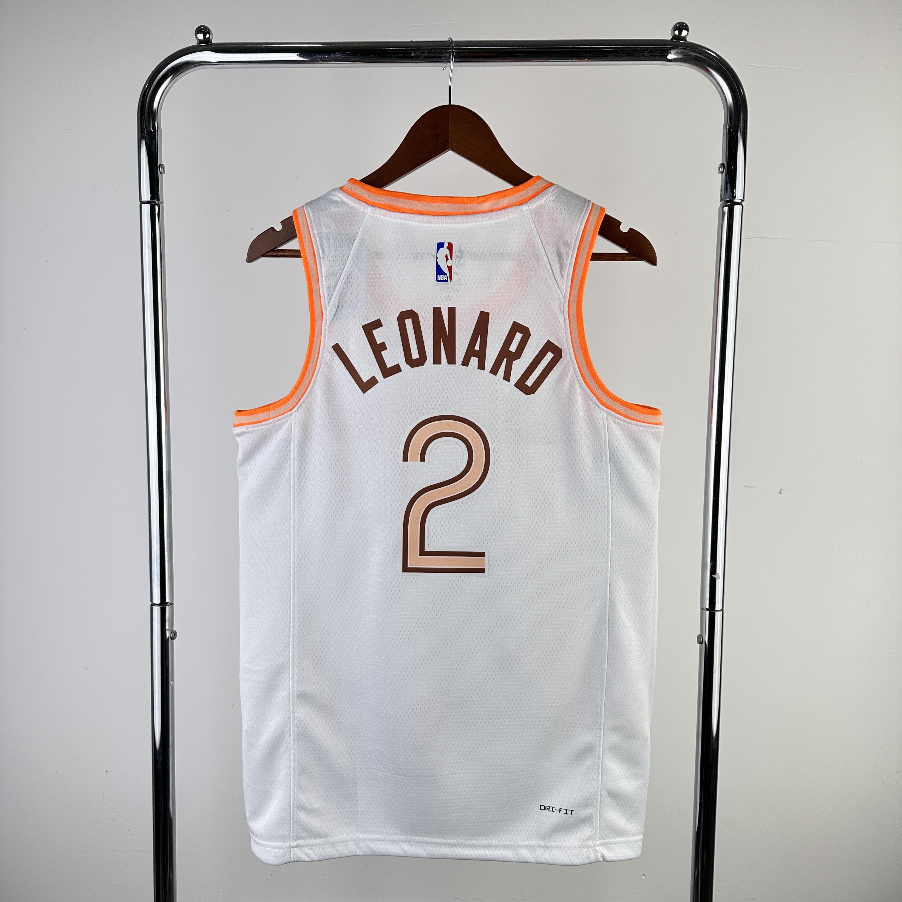 Men San Antonio Spurs #2 Leonard White City Edition Nike 2024 NBA Jersey->san antonio spurs->NBA Jersey